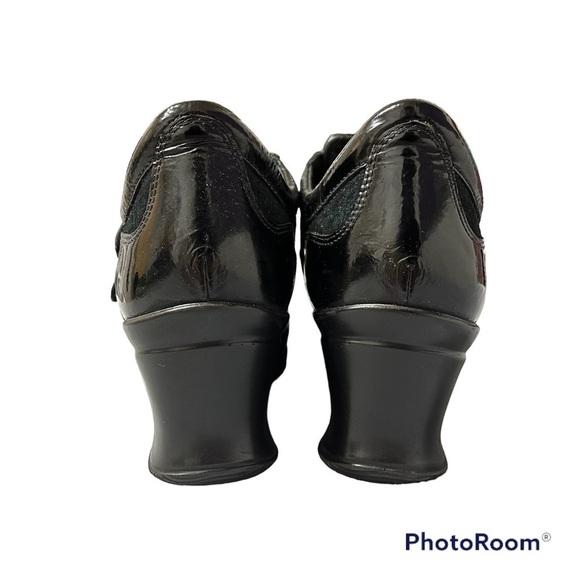 GEOX Janice Patent Leather and Suede Wedge Shoes Size 7.5 - Picture 4 of 8